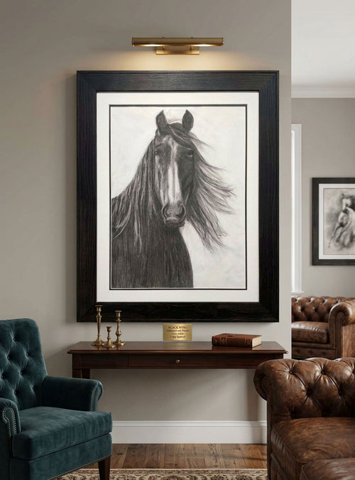 Charlie Charcoal Horse - Original Charcoal Drawing