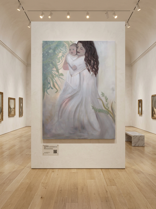 Mommy and Me - Stretched Canvas Print