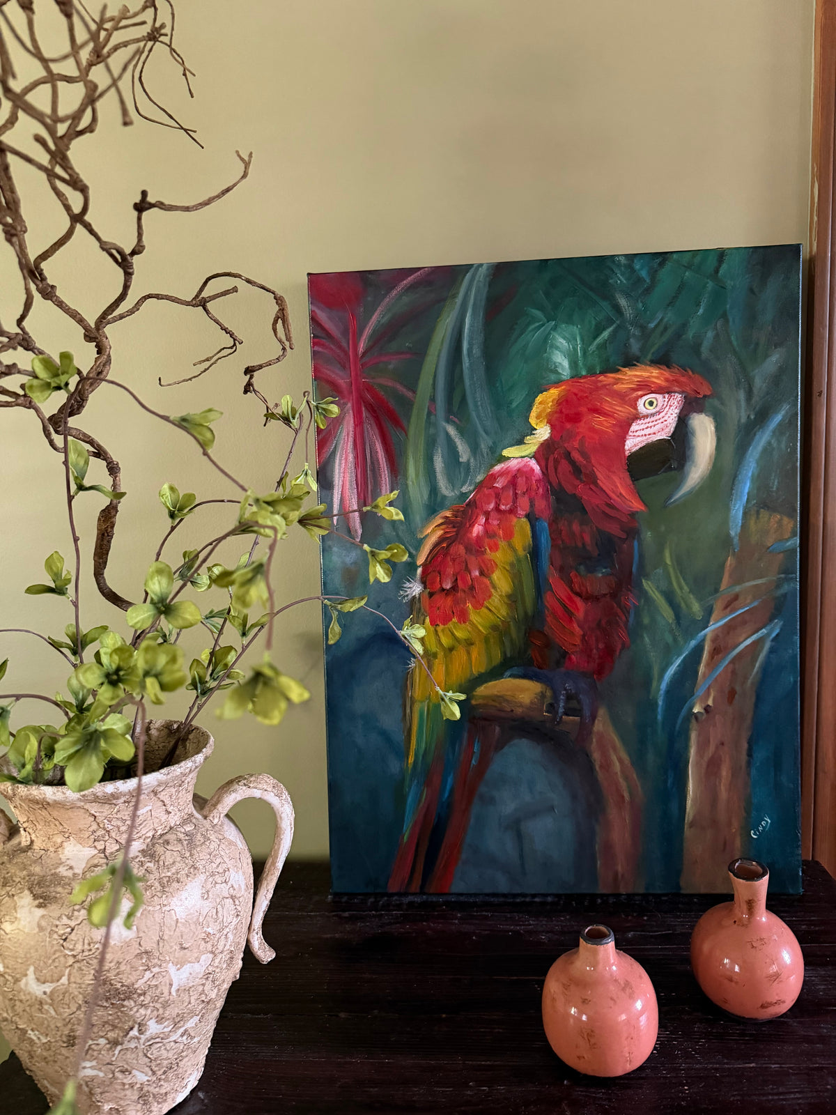 Scarlet Majesty - Original Oil Painting
