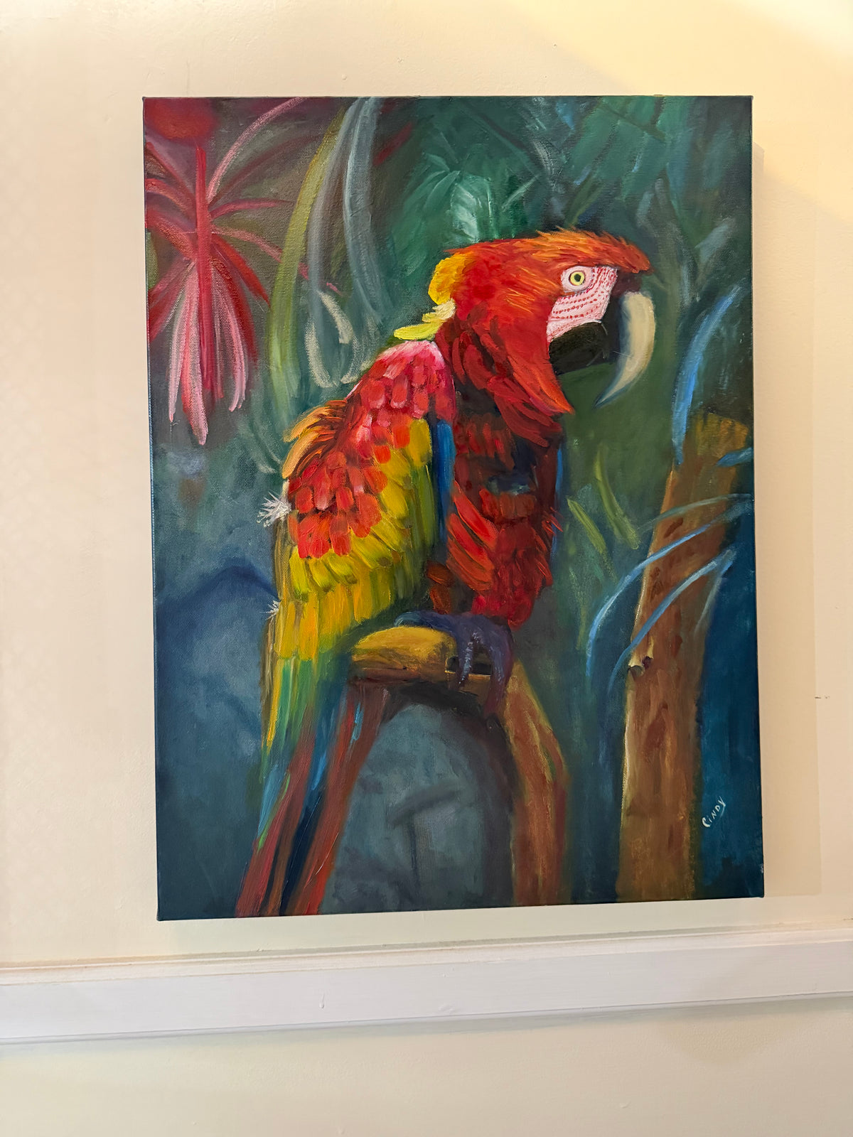 Scarlet Majesty - Original Oil Painting