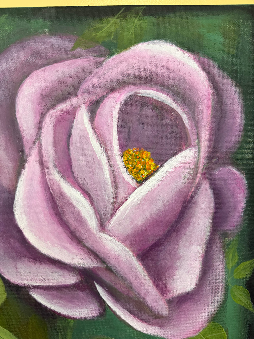 Purple Rose - Original Acrylic Painting