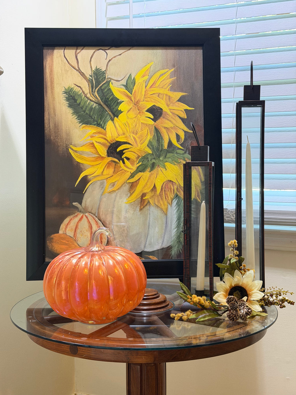 Sunflowers and Pumpkins - Fine Art Print