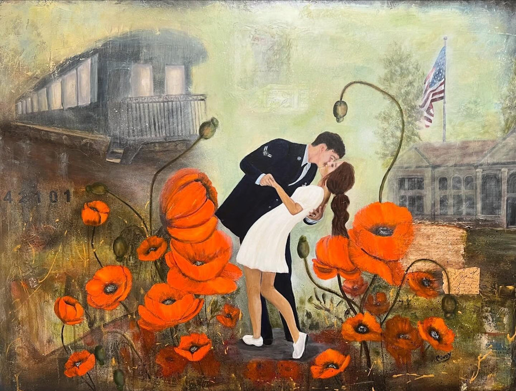 The Kiss - Original Acrylic Painting