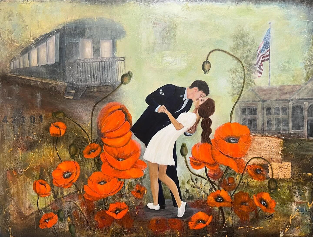 The Kiss - Original Acrylic Painting